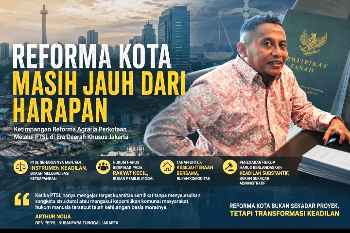 Reforma Agraria Perkotaan di Era DKJ Dinilai Masih Jauh dari Keadilan Substantif