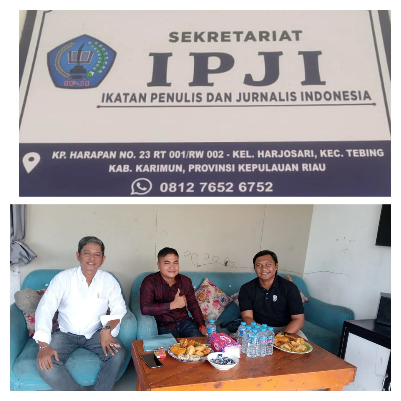 Lanal Tanjung Balai Karimun Sambangi DPC IPJI, Perkuat Sinergi dengan Insan Pers