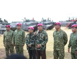 Menhan Sjafrie Sjamsoeddin Disematkan sebagai Warga Kehormatan Korps Marinir
