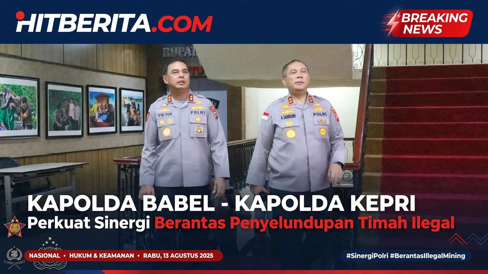 Kapolda Babel-Kapolda Kepri Perkuat Sinergi Berantas Penyelundupan Timah Ilegal