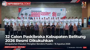 32 Calon Paskibraka Kabupaten Belitung 2026 Resmi Dikukuhkan