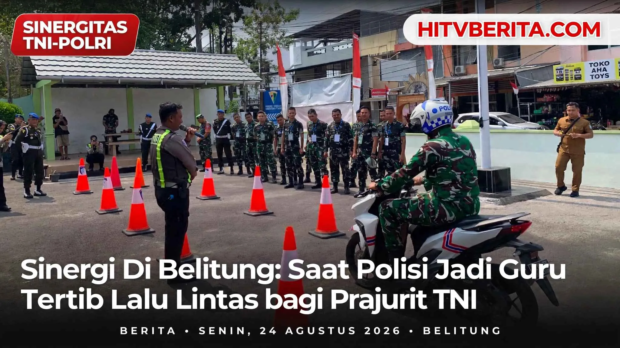Sinergi Di Belitung: Saat Polisi Jadi Guru Tertib Lalu Lintas bagi Prajurit TNI