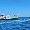 KRI KERAMBIT-627 Gagalkan Penyelundupan 1,3 Ton Sabu di Perairan Kepri