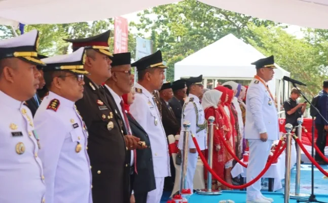 Detik-Detik Proklamasi HUT Ke-81 RI di Lingga Berlangsung Khidmat