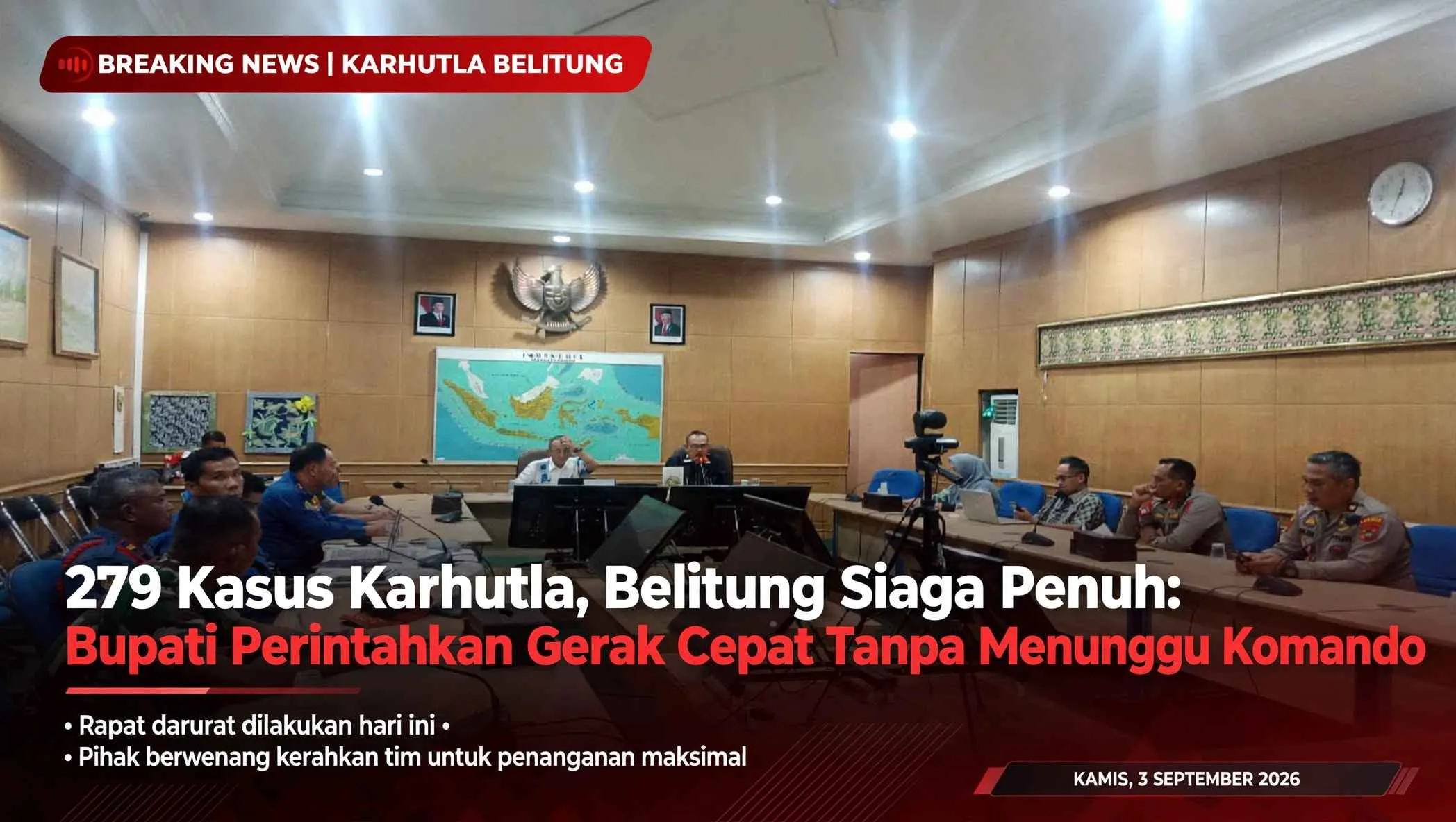 279 Kasus Karhutla, Belitung Siaga Penuh: Bupati Perintahkan Gerak Cepat Tanpa Menunggu Komando