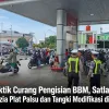 Cegah Praktik Curang Pengisian BBM, Satlantas Polres Belitung Razia Plat Palsu dan Tangki Modifikasi di Sejumlah SPBU