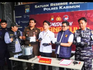 Polres Karimun Musnahkan 321,83 Gram Sabu dan 11,89 Gram Ganja
