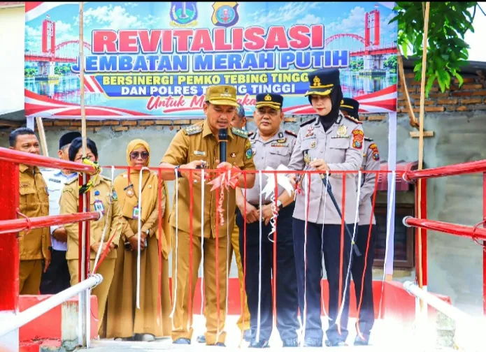 Jembatan Merah Putih Direvitalisasi, Akses Warga Kelurahan Mandailing Kian Mudah