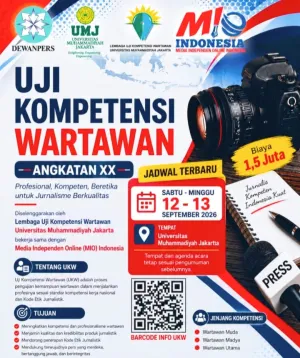 Bukan Sekadar Ujian, UKW Angkatan XX LUKW UMJ-MIO Indonesia Uji Kompetensi Wartawan
