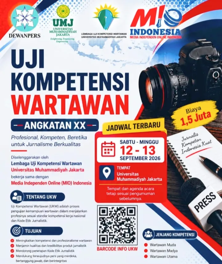 Bukan Sekadar Ujian, UKW Angkatan XX LUKW UMJ-MIO Indonesia Uji Kompetensi Wartawan