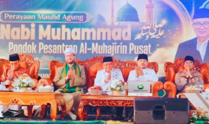 Maulid di Al-Muhajirin: Ketika Pesan Keteladanan Rasulullah Bertemu Agenda Kamtibmas