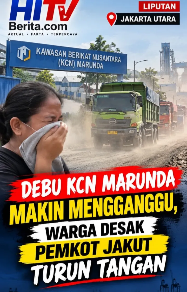 Debu KCN Marunda Makin Parah, Pemkot Jakut Diminta Jangan Tutup Mata