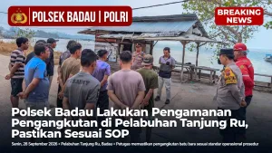 Polsek Badau Lakukan Pengamanan Pengangkutan Batu Bara di Pelabuhan Tanjung Ru, Pastikan Sesuai SOP