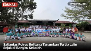 Satlantas Polres Belitung Tanamkan Tertib Lalin Sejak di Bangku Sekolah
