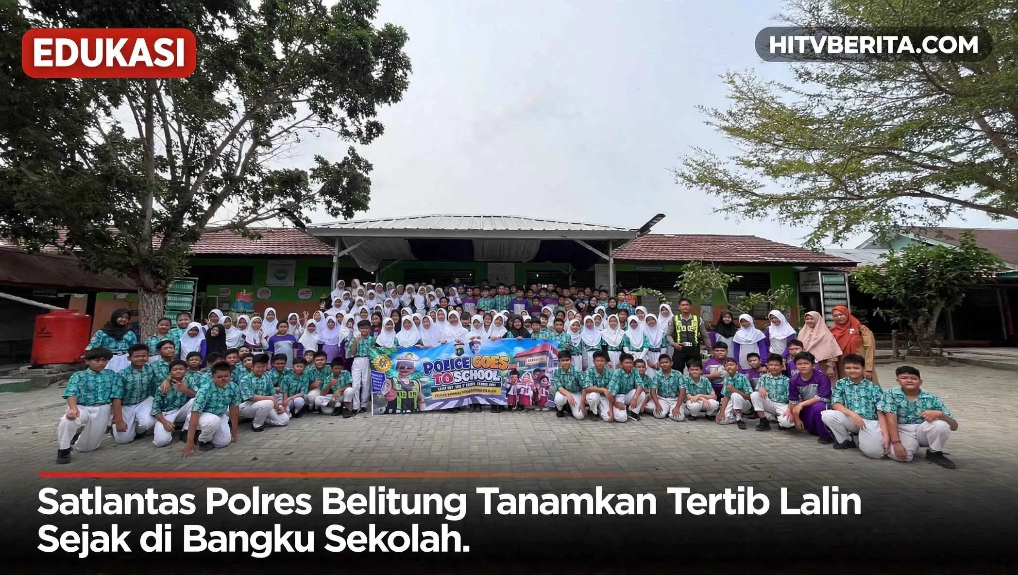 Satlantas Polres Belitung Tanamkan Tertib Lalin Sejak di Bangku Sekolah