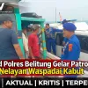 Polairud Polres Belitung Gelar Patroli Imbau Nelayan Waspadai Kabut