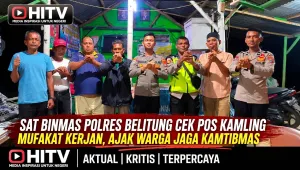 Sat Binmas Polres Belitung Sambangi Pos Kamling Mufakat Kerjan