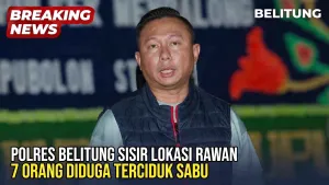 Polres Belitung Sisir Lokasi Rawan, 7 Orang Diduga Terciduk Sabu