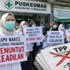 Merasa Diperlakukan Tidak Adil, Ratusan Nakes Puskesmas di Purwakarta Keluhkan Penghapusan TPP.