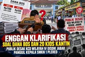 Enggan Klarifikasi Soal Dana BOS dan 20 Kios Kantin, Publik Desak KCD Wilayah IV Disdik Jabar Panggil Kepala SMKN 1 Plered
