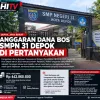 INVESTIGASI HITV: Dana BOS SMPN 31 Depok Rp902 Juta, Masih Menumpang di SMPN 6 — Listrik dan Sarpras Disebut Ditanggung Sekolah Induk