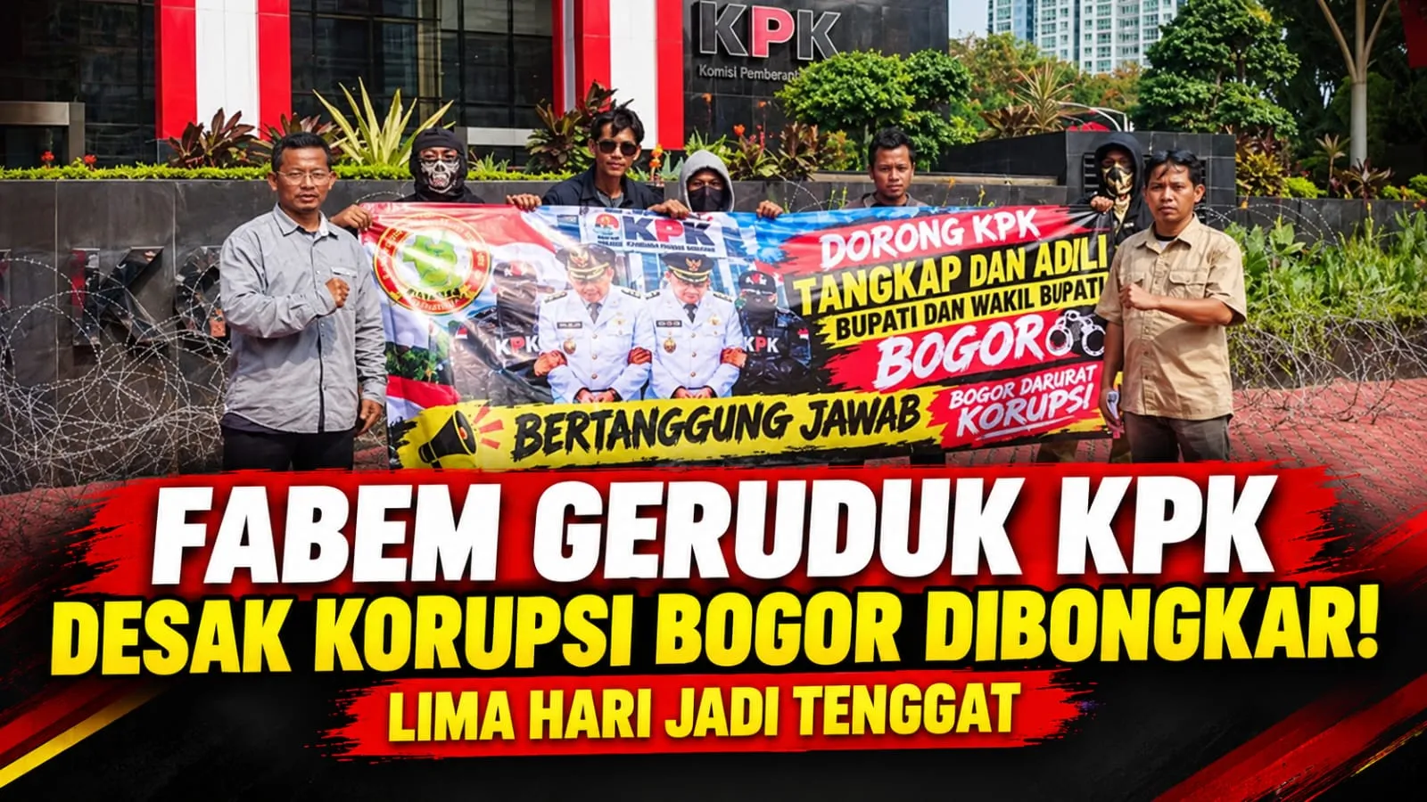 FABEM Bogor Raya Geruduk KPK, Desak Dugaan Korupsi Bogor Diusut Tuntas: Ultimatum Lima Hari, Siap Gelar Aksi Lanjutan!