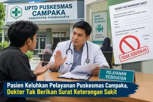 Pasien Keluhkan Pelayanan Puskesmas Campaka, Dokter Tak Berikan Surat Keterangan Sakit
