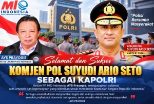 MIO Indonesia Ucapkan Selamat kepada Suyudi Ario Seto, Soroti Tantangan Polri dan Kemerdekaan Pers
