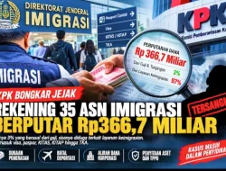 Rekening 35 ASN Imigrasi Berputar Rp366,7 Miliar, KPK Telusuri Jejak Uang di Balik Layanan Keimigrasian