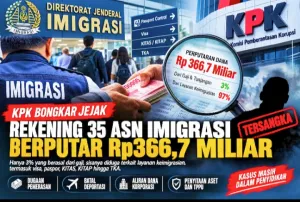 Rekening 35 ASN Imigrasi Berputar Rp366,7 Miliar, KPK Telusuri Jejak Uang di Balik Layanan Keimigrasian
