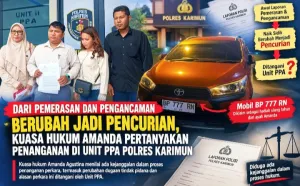 Dari Pemerasan ke Pencurian, Kuasa Hukum Amanda Pertanyakan Polres Karimun