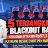 Bareskrim Tetapkan Lima Tersangka Blackout Batam-Bintan, IPJI Kepri Desak Dirut PLN Batam Mundur