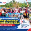 Oktober Bugar Bersama Pemuda, Ratusan Warga Padati Embung Wijaya Alasmalang