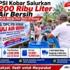 PSI Kobar Distribusikan 200 Ribu Liter Air Bersih untuk Warga Dua Desa di Kumai