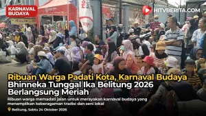 Ribuan Warga Padati Kota, Karnaval Budaya Bhinneka Tunggal Ika Belitung 2026 Berlangsung Meriah