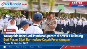 Wakapolda Babel Jadi Pembina Upacara di SMPN 1 Belitung, Beri Pesan Bijak Bermedsos-Cegah Perundungan