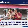 Wakapolda Babel Turun ke Jalan Atur Lalin di Simpang Rahat Belitung