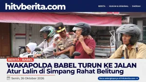 Wakapolda Babel Turun ke Jalan Atur Lalin di Simpang Rahat Belitung