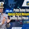 Polda Babel Bakal Gelar Operasi Patuh Menumbing 2026 Selama Dua Pekan Kedepan