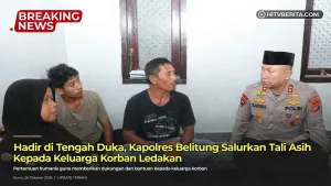 Hadir di Tengah Duka, Kapolres Belitung Salurkan Tali Asih Kepada Keluarga Korban Ledakan