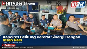 Kapolres Belitung Pererat Sinergi Dengan Insan Pers