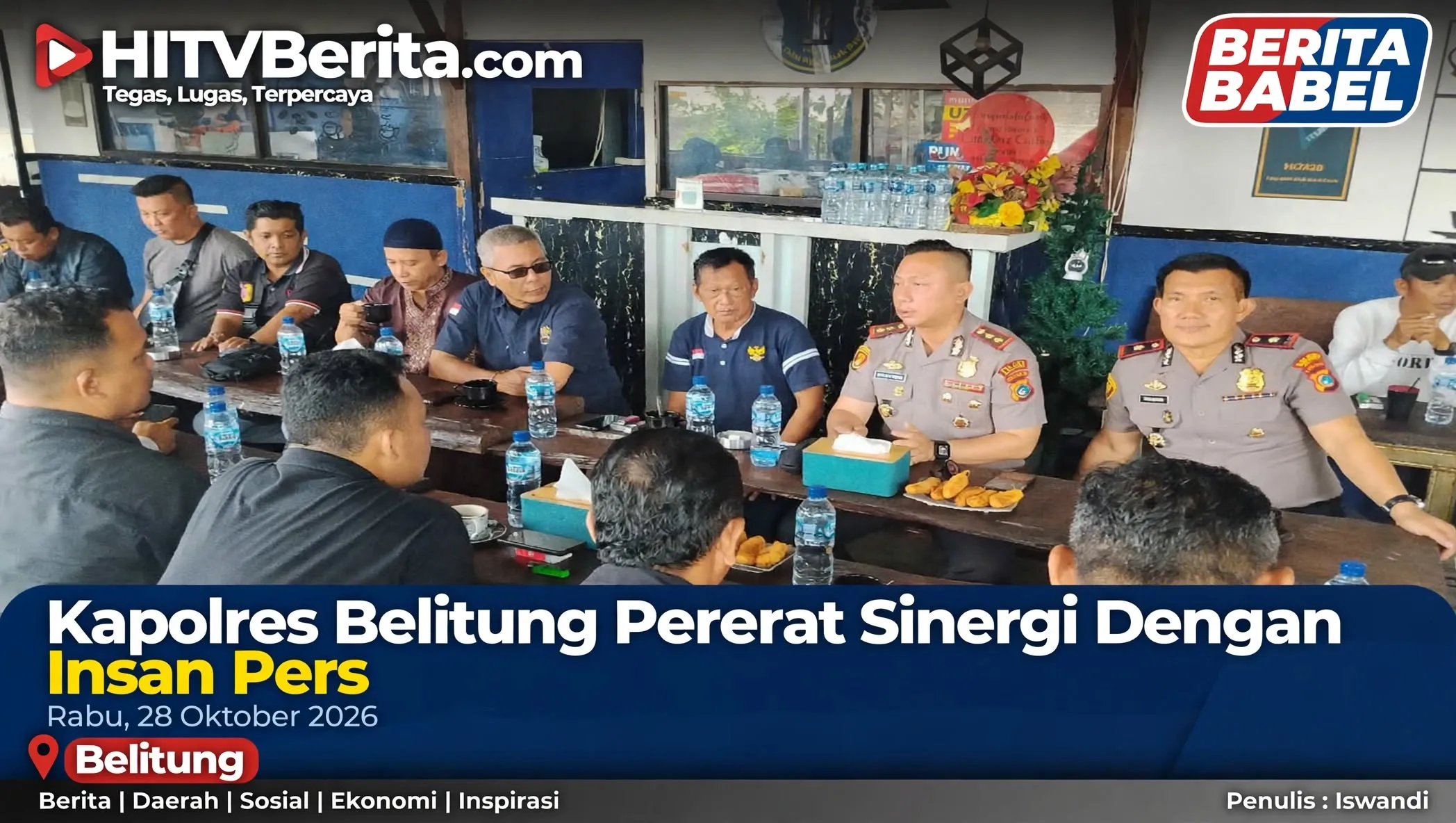 Kapolres Belitung Pererat Sinergi Dengan Insan Pers