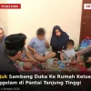Kapolsek Sijuk Sambang Duka Ke Rumah Keluarga Korban Tenggelam di Pantai Tanjung Tinggi